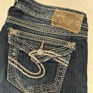 Silver bootcut jeans